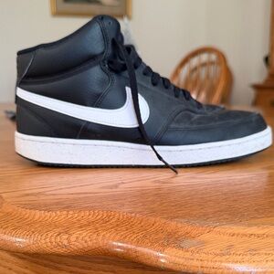 Nike Black and White High-Top Sneakers